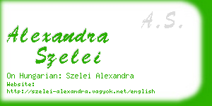 alexandra szelei business card